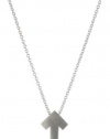 Dogeared St and up to Cancer Sterling Silver Arrow Charm Necklace, 16