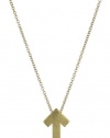 Dogeared Stand Up to Cancer Gold-Plated Sterling Silver Arrow Charm Necklace, 16