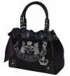 Juicy Couture Daydreamer Signature Scottie Crest Handbag Tote Purse-Black
