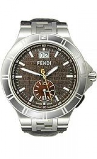 Fendi High Speed Dual Time Leather Strap Brown Dial Men's Watch #F434122 Fendi High Speed Dual Time Leather Strap Brown Dial Men's Watch #F434122