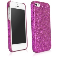 BoxWave Glamour & Glitz Apple iPhone 5 Case - Slim Snap-On Glitter Case, Fun Colorful Sparkle Case for your Apple iPhone 5! - Apple iPhone 5 Cases and Covers (Cosmo Pink) BoxWave Glamour & Glitz Apple iPhone 5 Case - Slim Snap-On Glitter Case, Fun Colorful Sparkle Case for your Apple iPhone 5! - Apple iPhone 5 Cases and Covers (Cosmo Pink)