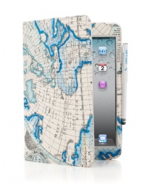 iPearl Carrying Folia Cover Case(with Built-in Stand, hand strap, auto sleep/wakeup and Touch Screen Stylus Pen) for Apple iPad mini 7.9 - Atlas Design iPearl Carrying Folia Cover Case(with Built-in Stand, hand strap, auto sleep/wakeup and Touch Screen Stylus Pen) for Apple iPad mini 7.9 - Atlas Design