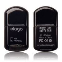elago Mobile microSDHC & M2 Flash Memory Card Reader EL-RD-001-BK (Black) elago Mobile microSDHC & M2 Flash Memory Card Reader EL-RD-001-BK (Black)
