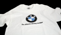 BMW lifestyle short sleeve T-shirt with BMW logo and slogan BMW lifestyle short sleeve T-shirt with BMW logo and slogan