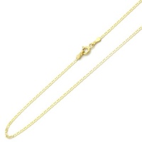 14K Yellow Gold 1.8mm Gucci Flat Mariner Link Chain Necklace 22 W/ Spring-Ring 14K Yellow Gold 1.8mm Gucci Flat Mariner Link Chain Necklace 22 W/ Spring-Ring