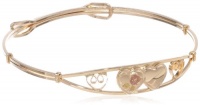 14k Yellow Gold Filled Children's Engraved Double Heart Adjustable Bracelet 14k Yellow Gold Filled Children's Engraved Double Heart Adjustable Bracelet
