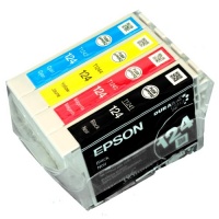 Genuine Epson 124 T124 Ink Catrideges Includes T124120 T124220 T124320 T124420 -1 Black/1 Cyan/1 Magenta/1 Yellow Genuine Epson 124 T124 Ink Catrideges Includes T124120 T124220 T124320 T124420 -1 Black/1 Cyan/1 Magenta/1 Yellow