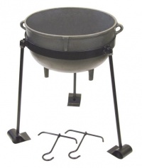 Bayou Classic CI-7407, 7-Gal. Cast Iron Jambalaya Pot, Tripod Stand with Foot Pads, and 2 Lift Hooks Bayou Classic CI-7407, 7-Gal. Cast Iron Jambalaya Pot, Tripod Stand with Foot Pads, and 2 Lift Hooks