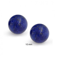 Bling Jewelry Sterling Silver Round Lapis Gemstone Unisex Ball Stud Earrings 10mm Bling Jewelry Sterling Silver Round Lapis Gemstone Unisex Ball Stud Earrings 10mm