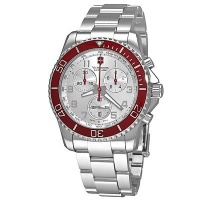 Swiss Army Mens Maverick GS Chrono - Silver Dial - Stainless Steel Bracelet Swiss Army Mens Maverick GS Chrono - Silver Dial - Stainless Steel Bracelet