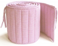 Tadpoles Classics Gingham Crib Bumper, Pink Tadpoles Classics Gingham Crib Bumper, Pink