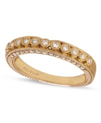 A perfect match. Le Vian's wedding band sparkles with round-cut diamonds (1/4 ct. t.w.) adding a lustrous touch, and is a welcome complement for the wedding ring. Set in 14k gold. Size 7. A perfect match. Le Vian's wedding band sparkles with round-cut diamonds (1/4 ct. t.w.) adding a lustrous touch, and is a welcome complement for the wedding ring. Set in 14k gold. Size 7.