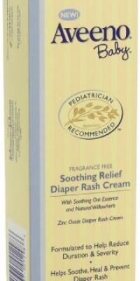 Aveeno Baby Diaper Rash Cream, Fragrance Free, 3.7 Ounce Aveeno Baby Diaper Rash Cream, Fragrance Free, 3.7 Ounce