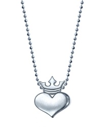 Personalize your jewelry box with this sterling silver chain necklace from Alex Woo. It's heart and crown charms have the requisite rock and roll edge, so wear it to finish a headlining look. Personalize your jewelry box with this sterling silver chain necklace from Alex Woo. It's heart and crown charms have the requisite rock and roll edge, so wear it to finish a headlining look.