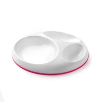 Boon Saucer Slip Resistant Plate, Pink Boon Saucer Slip Resistant Plate, Pink