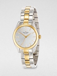 Kate Spade Watches Women's 1YRU0197 Two Tone Seaport Crystal Markers Watch Kate Spade Watches Women's 1YRU0197 Two Tone Seaport Crystal Markers Watch