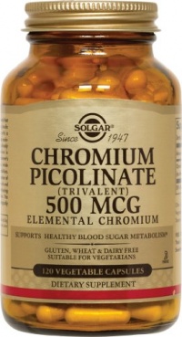 Solgar - Chromium Picolinate, 500 mcg, 120 veggie caps Solgar - Chromium Picolinate, 500 mcg, 120 veggie caps
