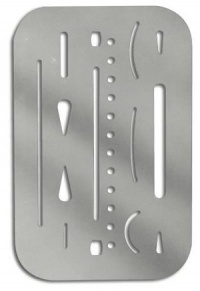 Stainless Steel Erasing Shield Stainless Steel Erasing Shield