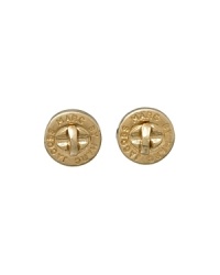 Turnlock studs make these MARC BY MARC JACOBS signature icons, very fashionable. Turnlock studs make these MARC BY MARC JACOBS signature icons, very fashionable.