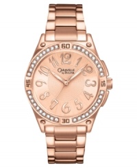 Make a stunning impression with this shining watch from Caravelle by Bulova, celebrating their 50th Anniversary. Make a stunning impression with this shining watch from Caravelle by Bulova, celebrating their 50th Anniversary.