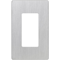 Lutron CW-1-SS 1-Gang Claro Wall Plate, Stainless Steel