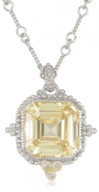 Judith Ripka Estate Estate Ascher Cut Stone Canary Pendant Necklace Judith Ripka Estate Estate Ascher Cut Stone Canary Pendant Necklace