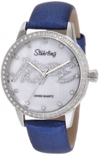 Stuhrling Original Women's 519H.1115C7 Vogue Audrey Hope Swiss Quartz Mother-Of-Pearl Dial Swarovski Blue Watch Stuhrling Original Women's 519H.1115C7 Vogue Audrey Hope Swiss Quartz Mother-Of-Pearl Dial Swarovski Blue Watch