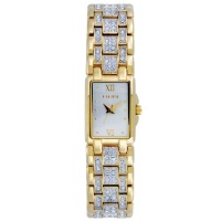 Elgin Women's EG1042 Austrian Crystal Accented Solid Link Bracelet Watch Elgin Women's EG1042 Austrian Crystal Accented Solid Link Bracelet Watch