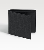 The foundation of any gentleman's style, crafted from lasting, durable coated canvas with subtle logo detail. Bill compartment Eight credit card slots 4W X 3H Made in Italy 