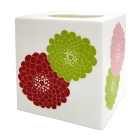 Allure Home Creations Stella Pink Printed Plastic Tissue Box Allure Home Creations Stella Pink Printed Plastic Tissue Box