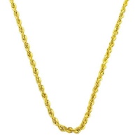 14 Karat Yellow Gold Diamond-Cut Rope Chain (1.4 mm Thick, 18 inch) 14 Karat Yellow Gold Diamond-Cut Rope Chain (1.4 mm Thick, 18 inch)