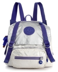 Make a splash on the way back to class with this sleek and almost too-cool-for-school backpack. Features super comfortable padded shoulder straps, plenty of pockets inside and out, and generous interior to stash laptop, books and other essentials with ease. Make a splash on the way back to class with this sleek and almost too-cool-for-school backpack. Features super comfortable padded shoulder straps, plenty of pockets inside and out, and generous interior to stash laptop, books and other essentials with ease.