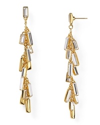 The stunning crystal earrings from kate spade new york work a dramatic dangle with their cascade of crystal chips and 12 karat gold plate. The stunning crystal earrings from kate spade new york work a dramatic dangle with their cascade of crystal chips and 12 karat gold plate.