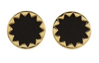House of Harlow 1960 - Black Sunburst Button Earrings House of Harlow 1960 - Black Sunburst Button Earrings
