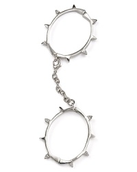Hey cuff girl: Wear your attitude on your sleeve, or better yet, your wrist with this set of bracelets from Cara Accessories. Hey cuff girl: Wear your attitude on your sleeve, or better yet, your wrist with this set of bracelets from Cara Accessories.