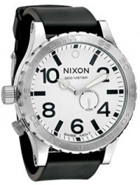 Nixon 51-30 PU Watch - Men's White, One Size Nixon 51-30 PU Watch - Men's White, One Size