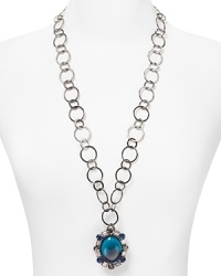 This bold pendant necklace from Cara Accessories instantly dresses up your look. This bold pendant necklace from Cara Accessories instantly dresses up your look.