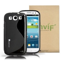 GreatShield Guardian S Series Slim-Fit S-Line Design TPU Case for Samsung Galaxy S3 - Black GreatShield Guardian S Series Slim-Fit S-Line Design TPU Case for Samsung Galaxy S3 - Black