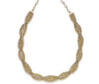 Alfani Necklace, 18 Gold-Tone Twist Crystal Necklace Alfani Necklace, 18 Gold-Tone Twist Crystal Necklace