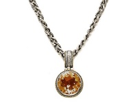 Citrine Sterling Silver Necklace by Effy Collection LIFETIME WARRANTY