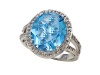 Genuine Blue Topaz Ring by Effy Collection® LIFETIME WARRANTY