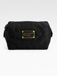 Topstitched logo detail on bright nylon with iconic logo plaque, keeps your beauty essentials stylishly organized. Comes in a SAKS exclusive Marc by Marc Jacobs signature gift box.Top zip closure Cotton lining 8W X 6H X 3D Imported Topstitched logo detail on bright nylon with iconic logo plaque, keeps your beauty essentials stylishly organized. Comes in a SAKS exclusive Marc by Marc Jacobs signature gift box.Top zip closure Cotton lining 8W X 6H X 3D Imported