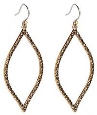 Lucky Brand Pave Moroccan Oblong Earrings in Gold Lucky Brand Pave Moroccan Oblong Earrings in Gold