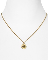 A signature MARC BY MARC JACOBS turnlock fancies up this fine gold-plated chain necklace, making this one of those pieces we put on and never take off. A signature MARC BY MARC JACOBS turnlock fancies up this fine gold-plated chain necklace, making this one of those pieces we put on and never take off.