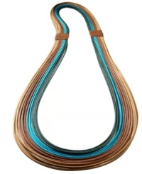 Lanno is the creation of Rio de Janeiro native Luisa Herculaneaum. The hand-made design of every piece infuses rhythm and color, bringing lightness and volume through the use of natural raw materials. This stylish necklace is crafted from natural leather and cotton, made in Brasil. Discover Brasil. The bold colors. The exotic scents. The sensual textures. The natural sensations. Only at Macy's. Lanno is the creation of Rio de Janeiro native Luisa Herculaneaum. The hand-made design of every piece infuses rhythm and color, bringing lightness and volume through the use of natural raw materials. This stylish necklace is crafted from natural leather and cotton, made in Brasil. Discover Brasil. The bold colors. The exotic scents. The sensual textures. The natural sensations. Only at Macy's.