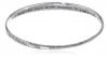 Sterling Silver For Thine Is The Kindsom and The Power and The Glory Forever and Ever. Amen? Bangle Bracelet, 8.75