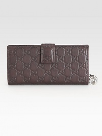 Continental wallet with interlocking G detail in guccissima leather with leather trim/interior and nickel hardware.Snap closure Seven card slots One bill compartment Zip-around coin pocket Fully lined 7½W X 4H X 1D Made in Italy Continental wallet with interlocking G detail in guccissima leather with leather trim/interior and nickel hardware.Snap closure Seven card slots One bill compartment Zip-around coin pocket Fully lined 7½W X 4H X 1D Made in Italy