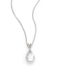 THE LOOKMother-of-Pearl bubble accentBack eyelet detailRhodium-plated sterling silver settingLobster claspTHE MEASUREMENTPendant length, about 1Length, about 16-18ORIGINImported THE LOOKMother-of-Pearl bubble accentBack eyelet detailRhodium-plated sterling silver settingLobster claspTHE MEASUREMENTPendant length, about 1Length, about 16-18ORIGINImported