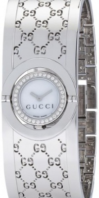 Gucci Women's YA112511 Twirl Small Steel Bangle Diamond Case Watch Gucci Women's YA112511 Twirl Small Steel Bangle Diamond Case Watch