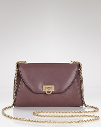 Nail this season's mini bag trend with this leather bag from Salvatore Ferragamo. Crafted from leather with polished chain link trims, it's a small scale statement piece. Nail this season's mini bag trend with this leather bag from Salvatore Ferragamo. Crafted from leather with polished chain link trims, it's a small scale statement piece.
